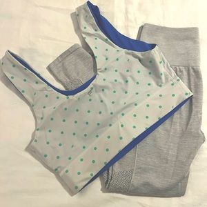 Fabletics Lounge Set/Capri and Sports Bra
